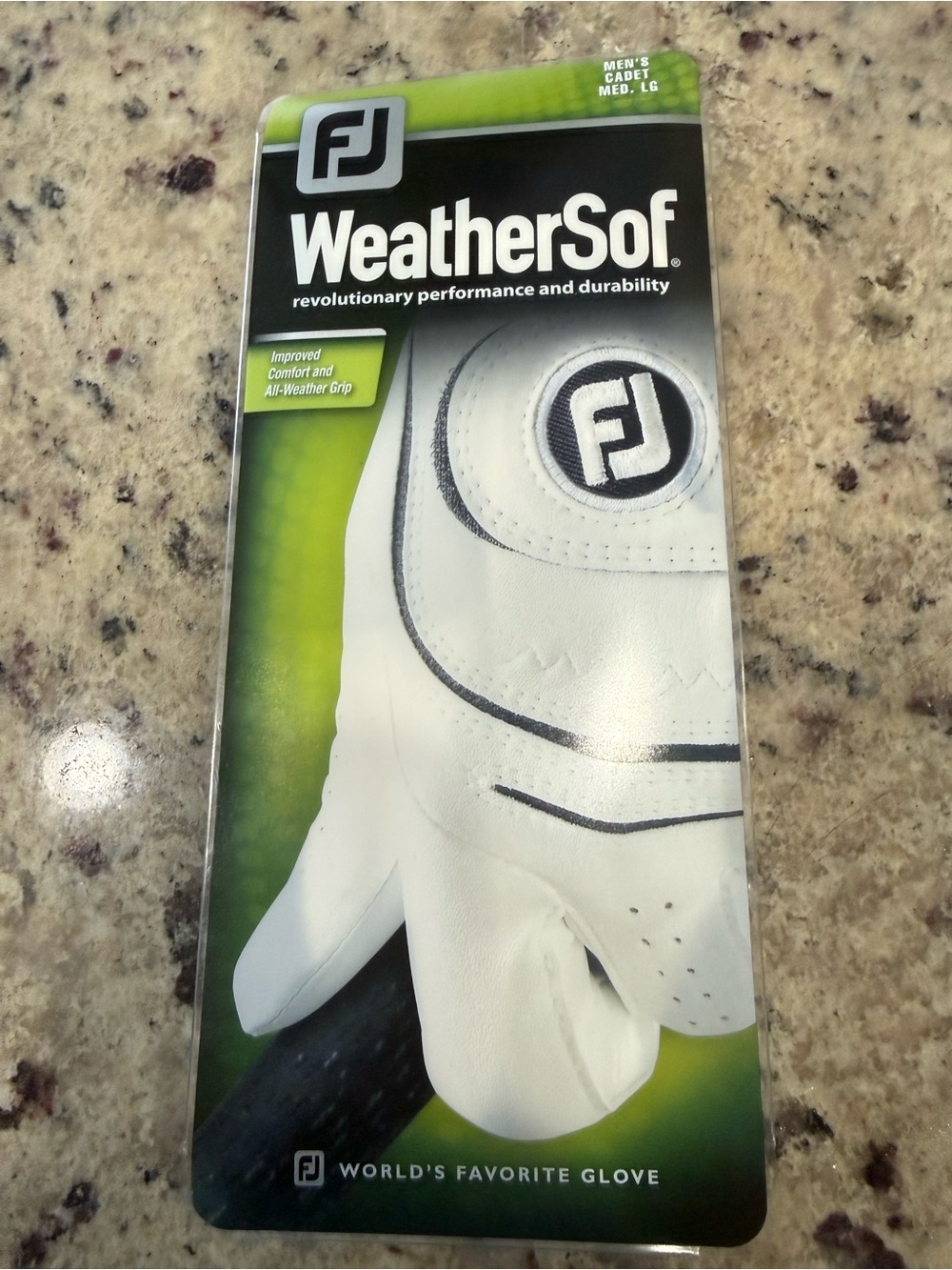 FootJoy WeatherSof Golf Glove - White and Black